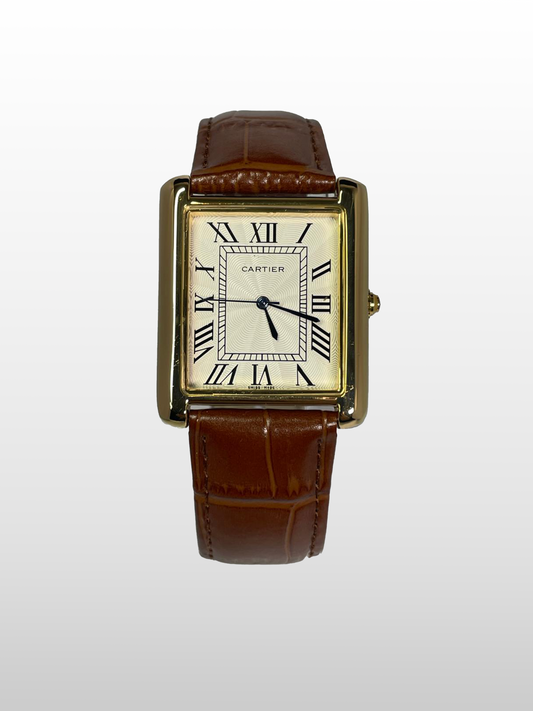 Cartier Tank Brown Strap