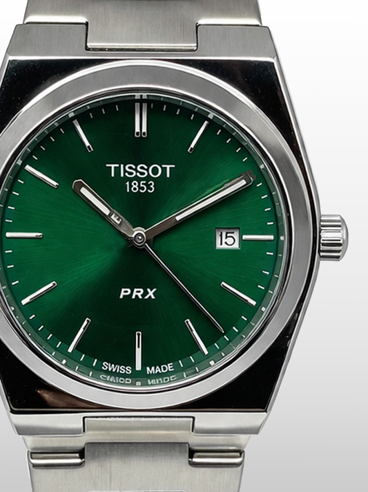 Tissot PRX Emerald Green| Water Resistant| Sapphire Crystal| Stainless Steel