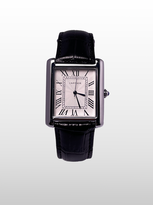 Cartier Tank Black Strap