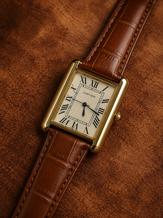 Cartier Tank Brown Strap