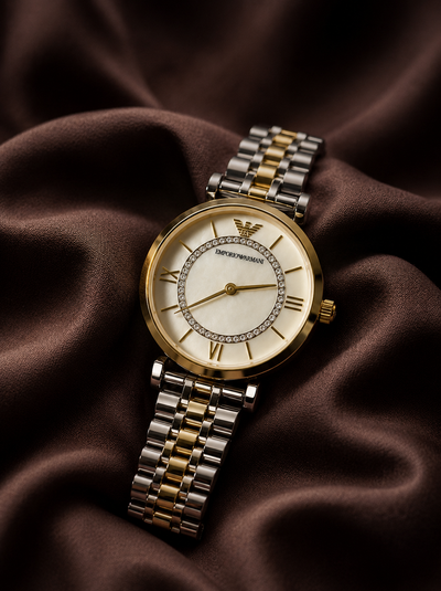 Emporio Armani Two-Tone|Water Resistant|Stainless Steel
