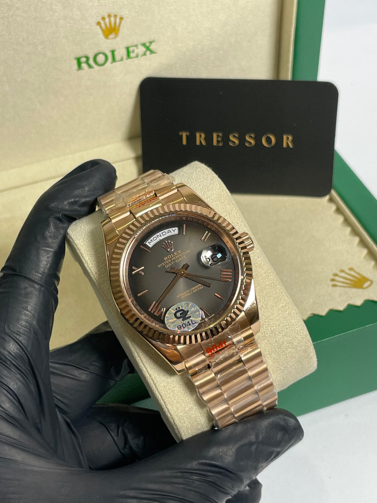 Day-Date Everose Gold & a Slate Ombré