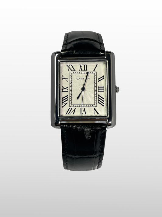 Cartier Tank Black Strap