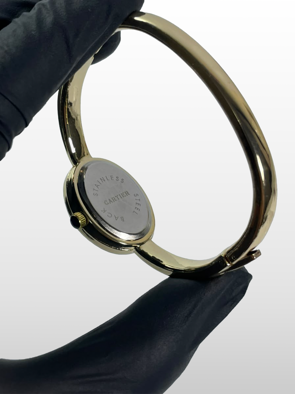 Cartier Baignoire Diamond Bezel with Gold Bangle