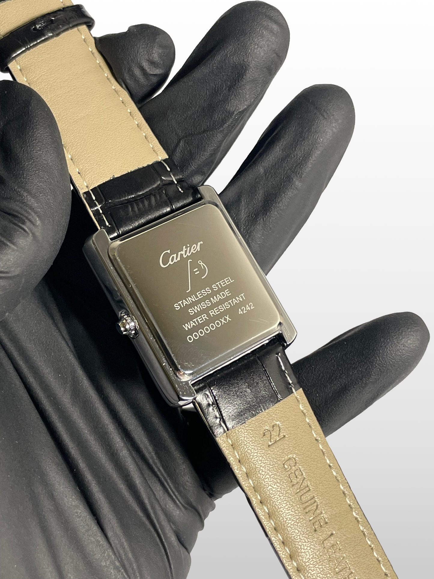 Cartier Tank Black Strap