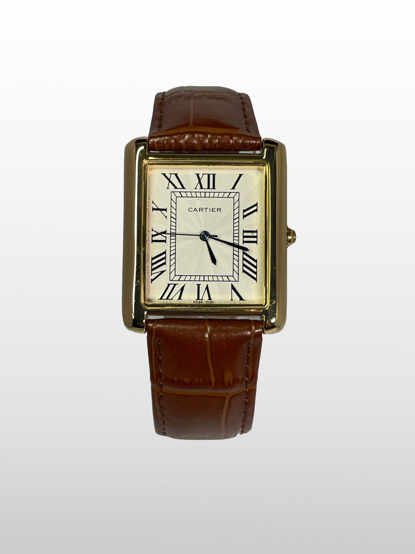 Cartier Tank Brown Strap