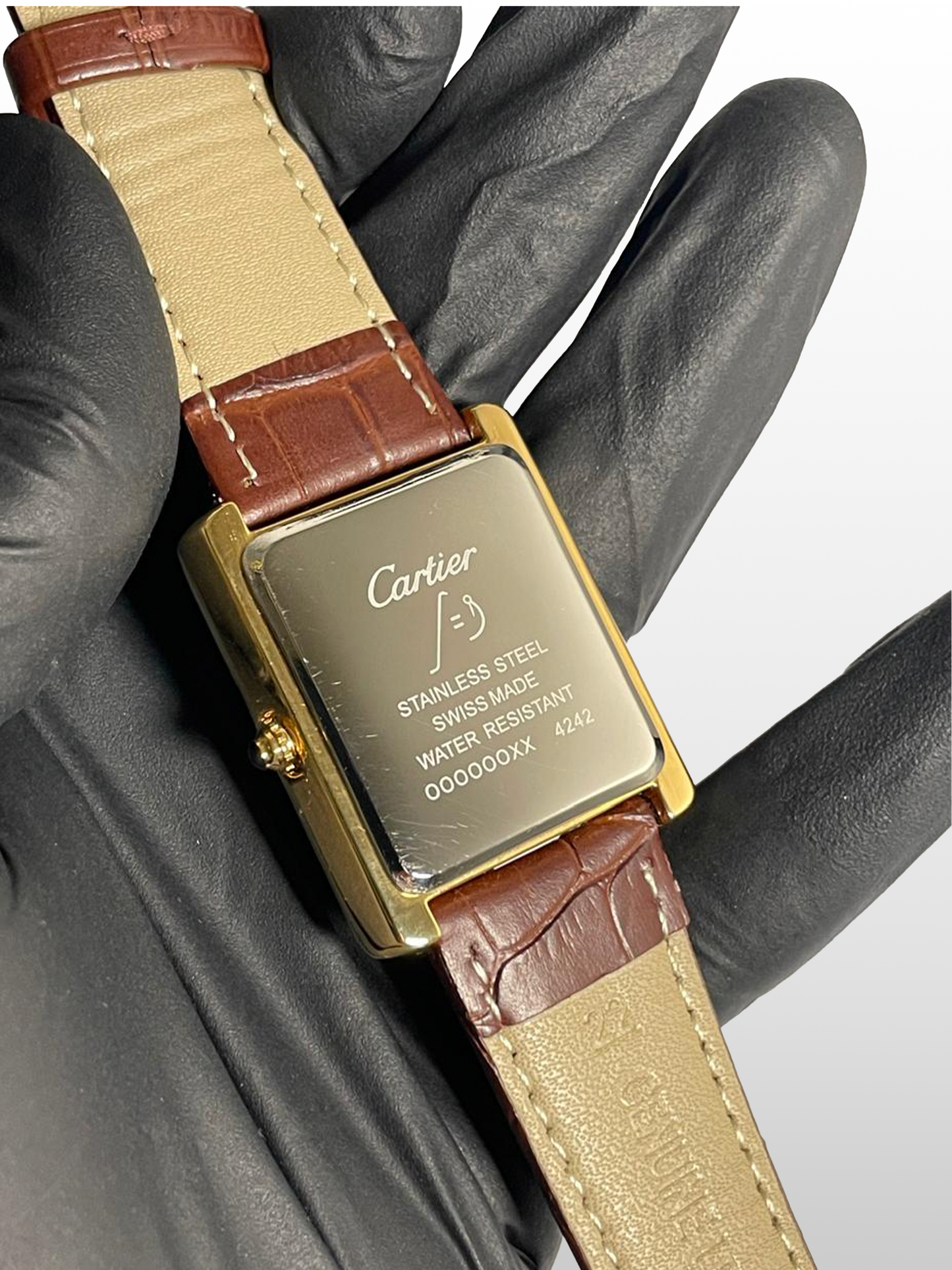 Cartier Tank Brown Strap