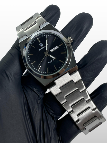 Poedagar Black Dial Quartz