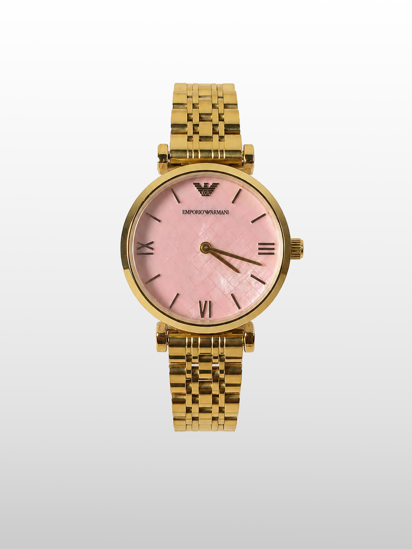 Emporio Armani Blush Pink Gold|Water Resistant|Stainless Steel