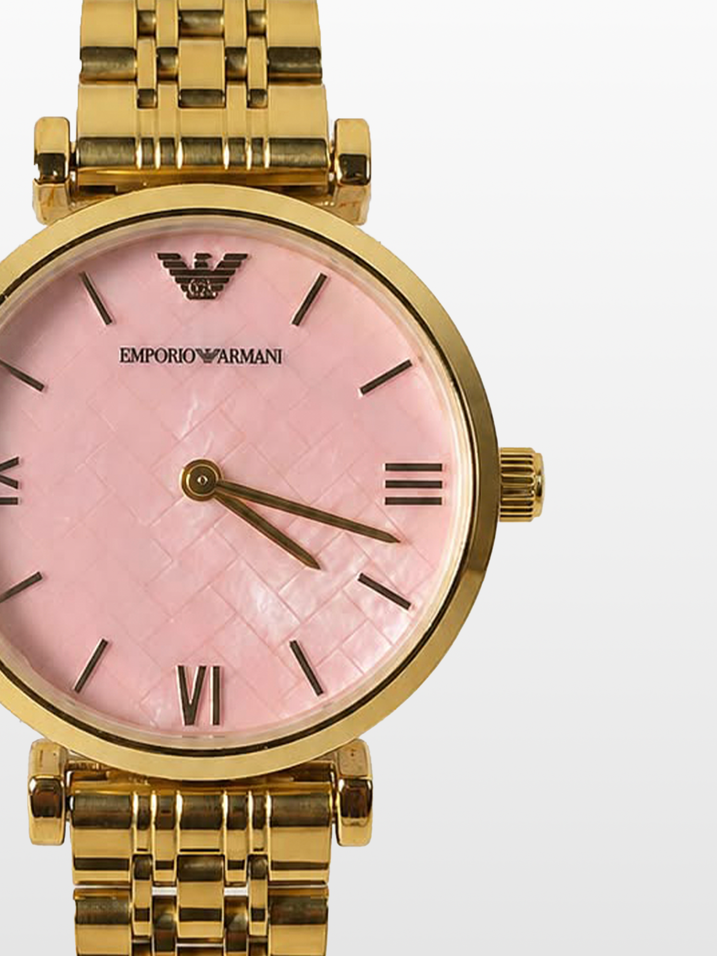 Emporio Armani Blush Pink Gold|Water Resistant|Stainless Steel