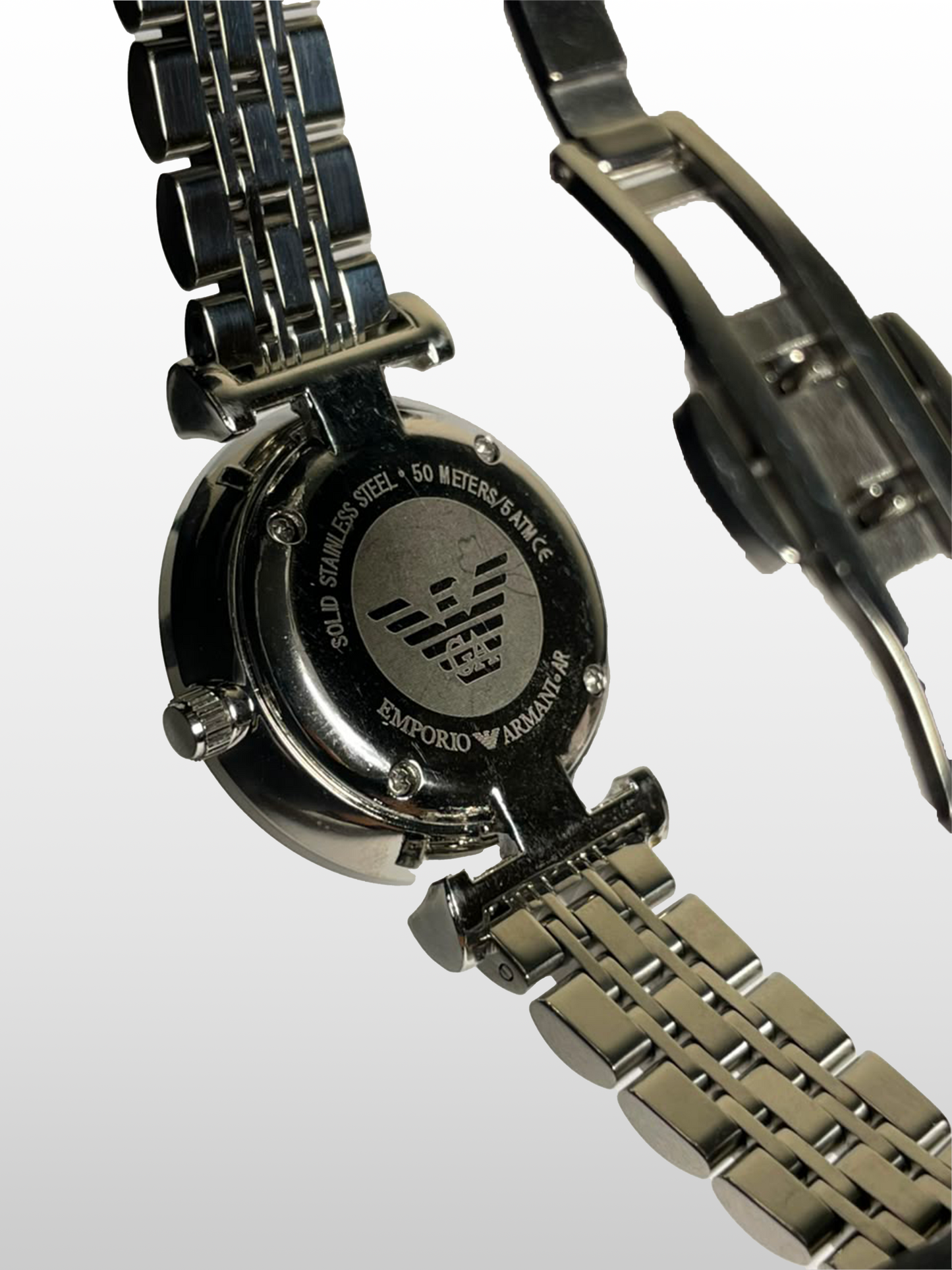 Emporio Armani Pearl Silver|Water Resistant|Stainless Steel