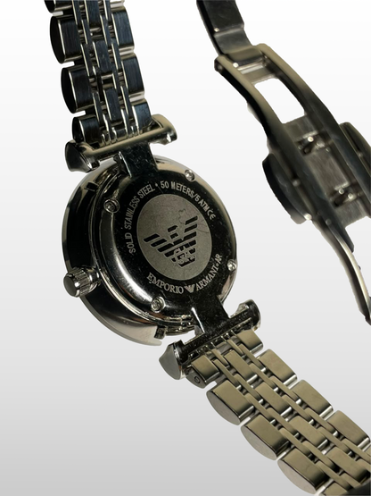 Emporio Armani Pearl Silver|Water Resistant|Stainless Steel