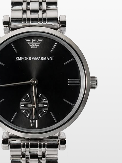 Emporio Armani Midnight Black|Water Resistant|Stainless Steel