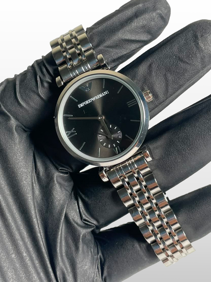 Emporio Armani Midnight Black|Water Resistant|Stainless Steel