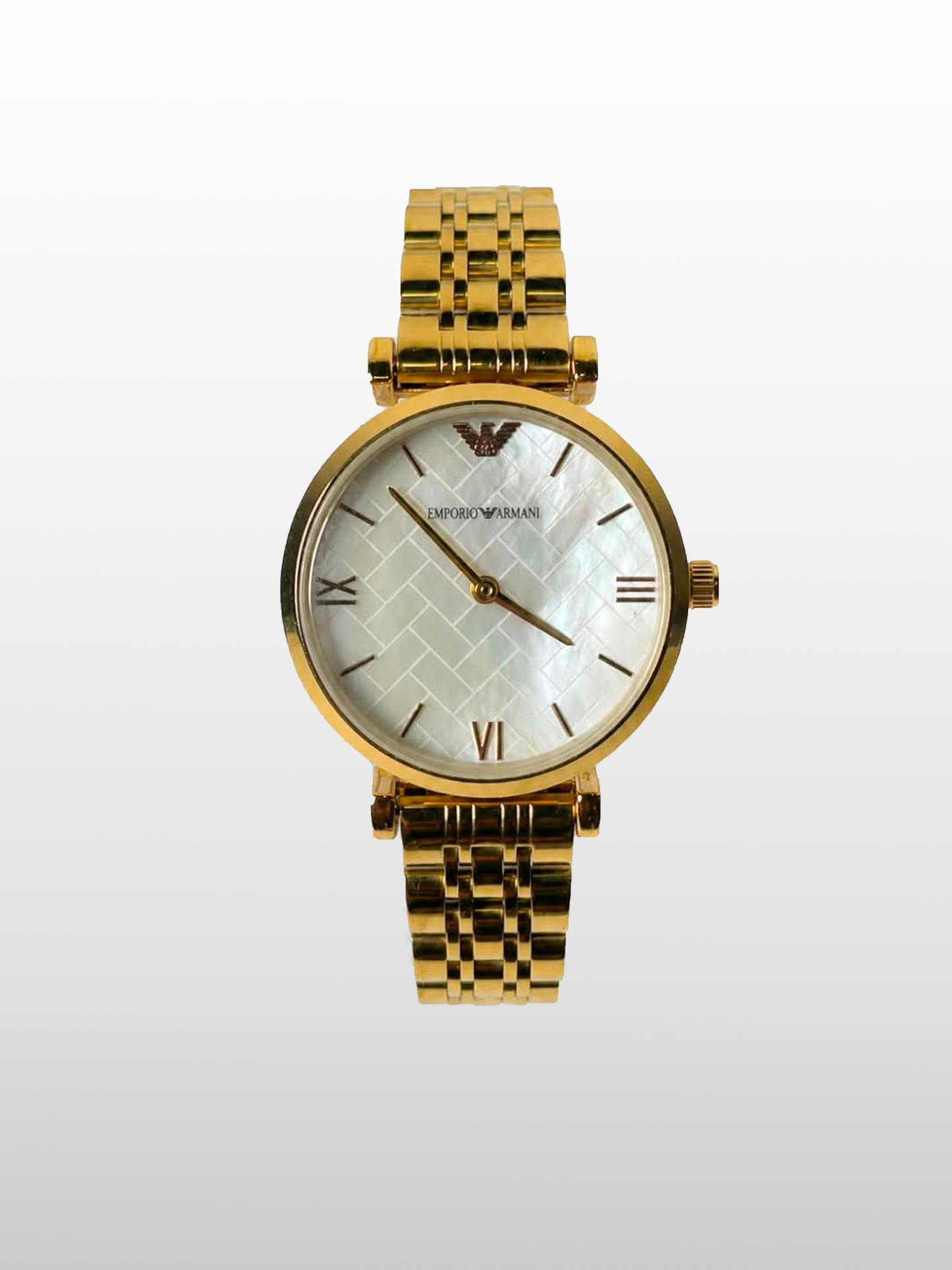 Emporio Armani Pearl Gold    Water resistant|Stainless Steel