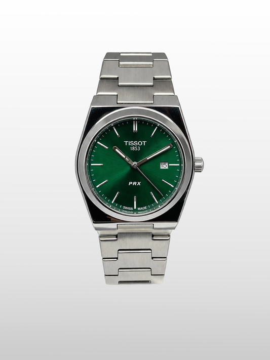 Tissot PRX Emerald Green| Water Resistant| Sapphire Crystal|   Stainless Steel
