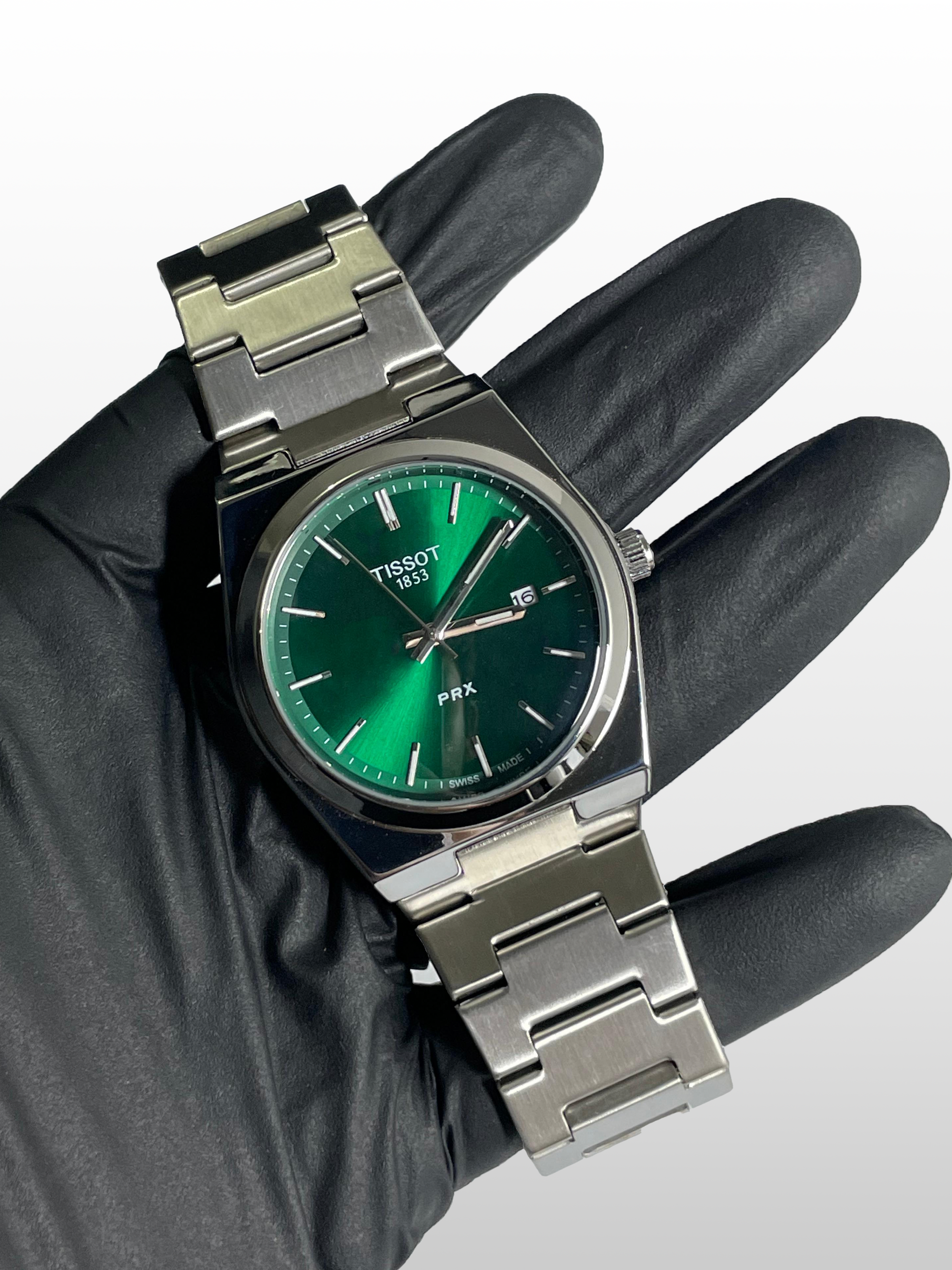 Tissot PRX Emerald Green| Water Resistant| Sapphire Crystal