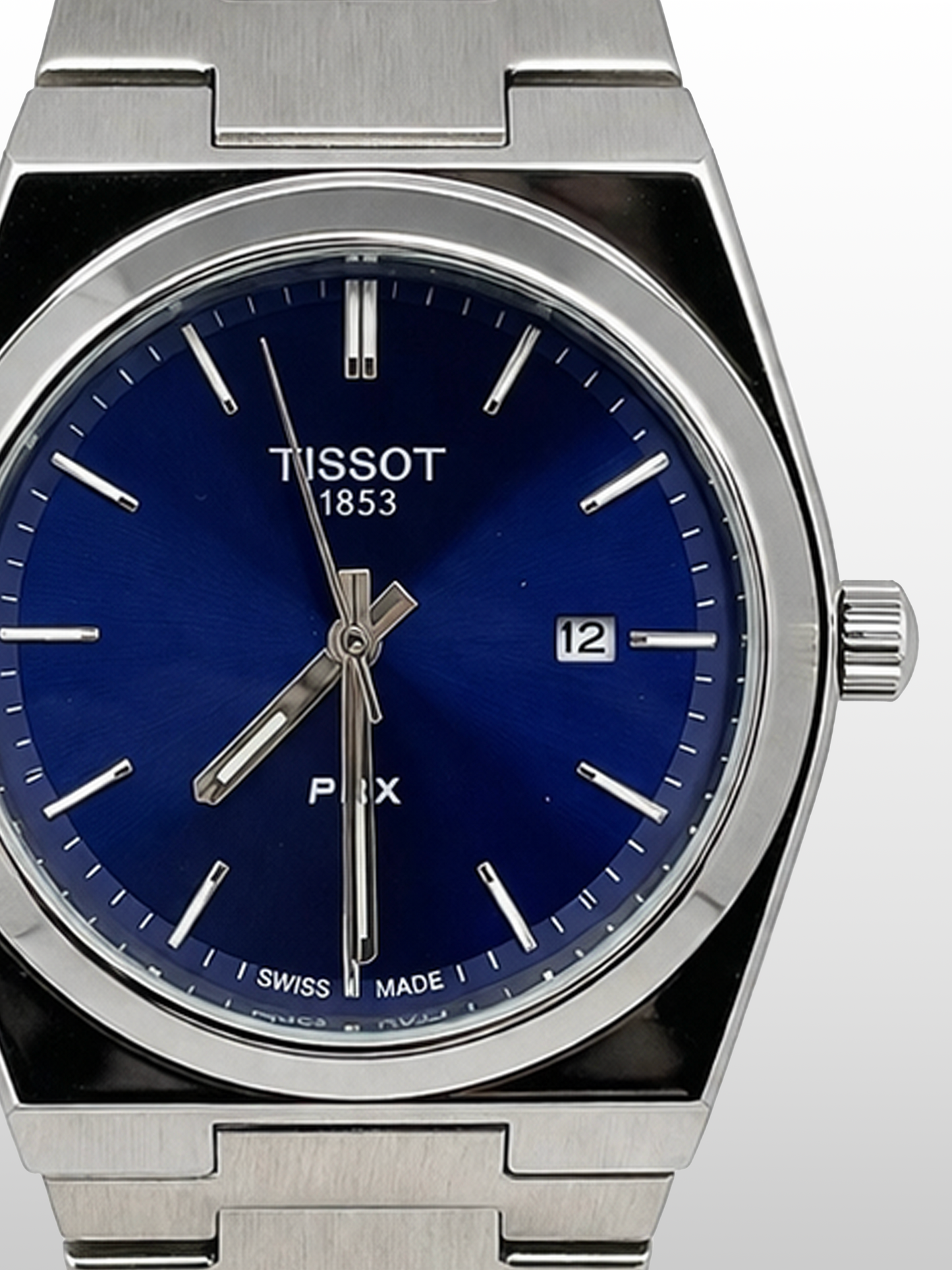 Tissot PRX Sunburst Blue| Water Resistant| Sapphire Crystal|   Stainless Steel