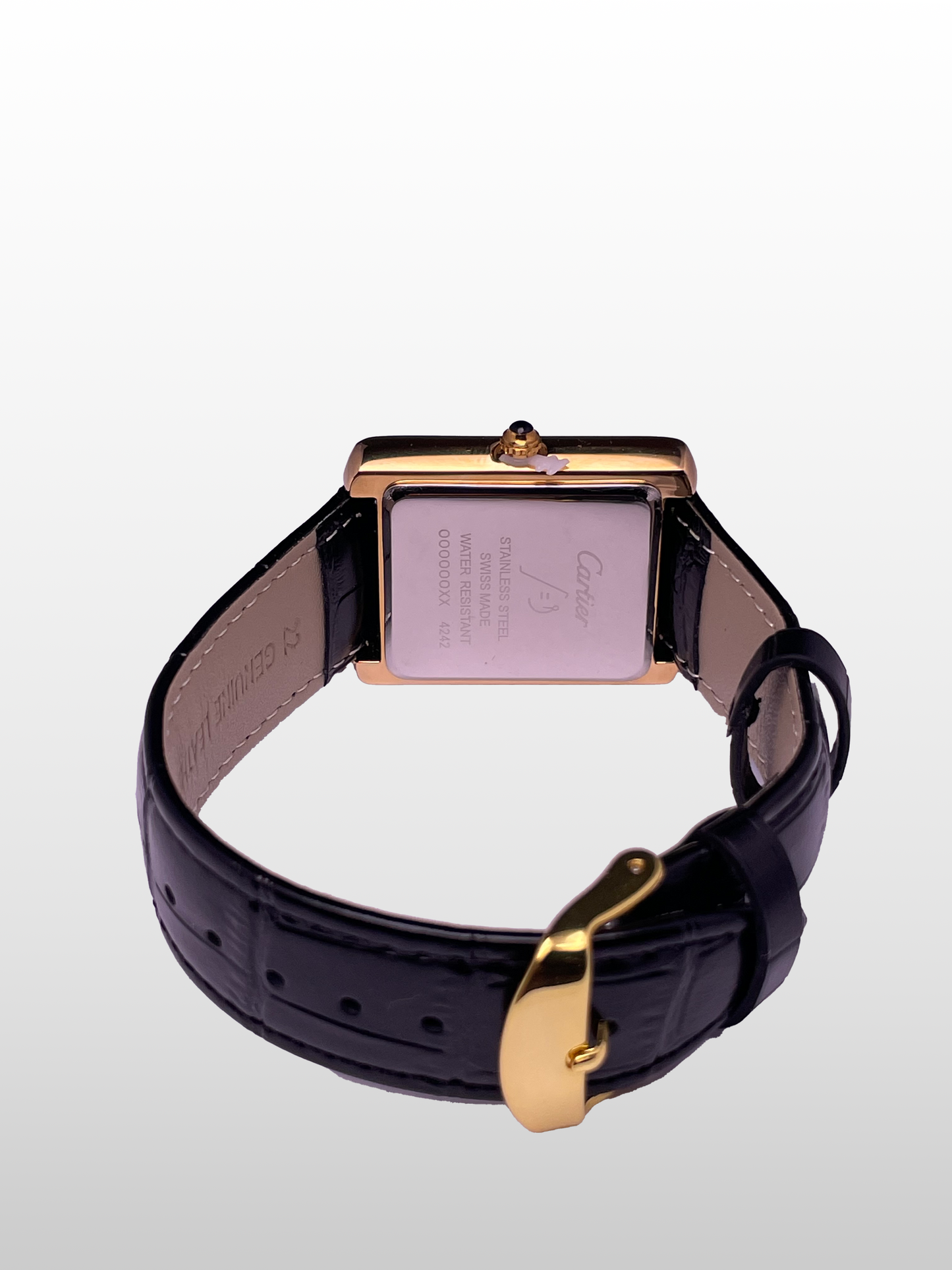 Cartier Tank Black Strap