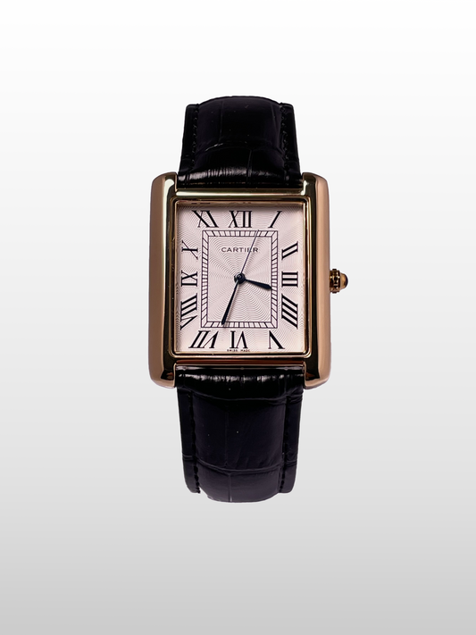 Cartier Tank Black Strap