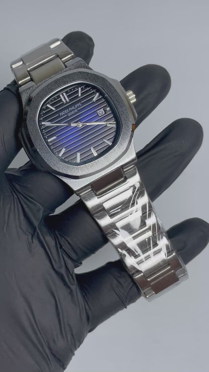 Patek Phillipe Blue-Black Sunburst (Semi-Auto)