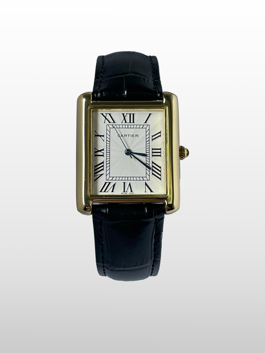 Cartier Tank Black Strap